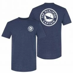 The Qualified Captain Navy/White Qualified S/S Tee Shirt Clothing & Gifts