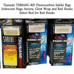 Monofilament Bait Rigs Tsunami TSB068G Glow Iridescent Hage Aurora Sabiki Rig