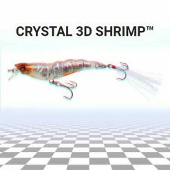 Yo-Zuri R1162 Crystal 3D Shrimp 3.5 IN Plug Lures