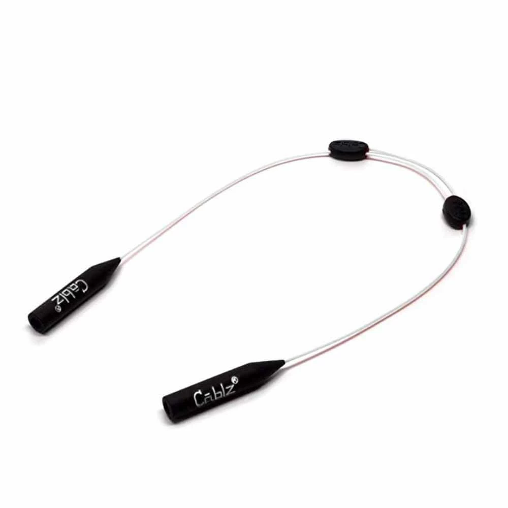Clothing & Gifts Cablz Zipz Adjustable Eyewear Retainer 14IN White Mono