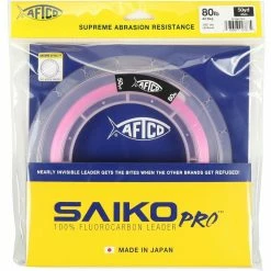 Aftco Mfg Aftco 50YDS Pink Saiko Pro Fluorocarbon Leader
