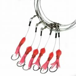 Capt. Harry's Products Terminal Tackle Capt. Harry's Deep Dropping Yellow Eye Pink Glow Squid Rig