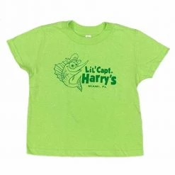 Capt. Harry's Products Clothing & Gifts Lil Capt Harry's Green Cotton T Shirt