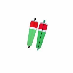 Comal Tackle Co Red And Green Slotted Rattle Float Fishing Accessories