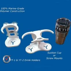 Deep Blue Marine Products Yeti Boat Drink Holders With Suction Cups