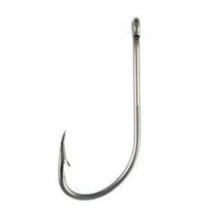 Eagle Claw 085 Nickle Plain Shank Offset Hook 100pk Terminal Tackle