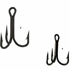 Terminal Tackle Eagle Claw L774F Black Treble Hook 25pk