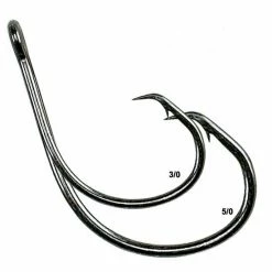 Eagle Claw L197BKU 20pk Black Circle Hook Terminal Tackle