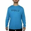 Clothing & Gifts Gillz UV Contender L/S Hawaiian Ocean Men's Crew Performance Shirt