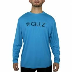Clothing & Gifts Gillz UV Contender L/S Hawaiian Ocean Men's Crew Performance Shirt