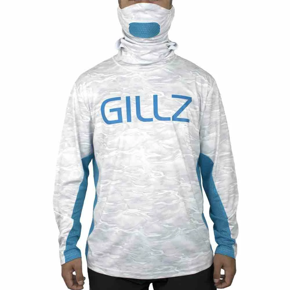 Clothing & Gifts Gillz Pro Striker L/S White Water Men's Performance Shirt