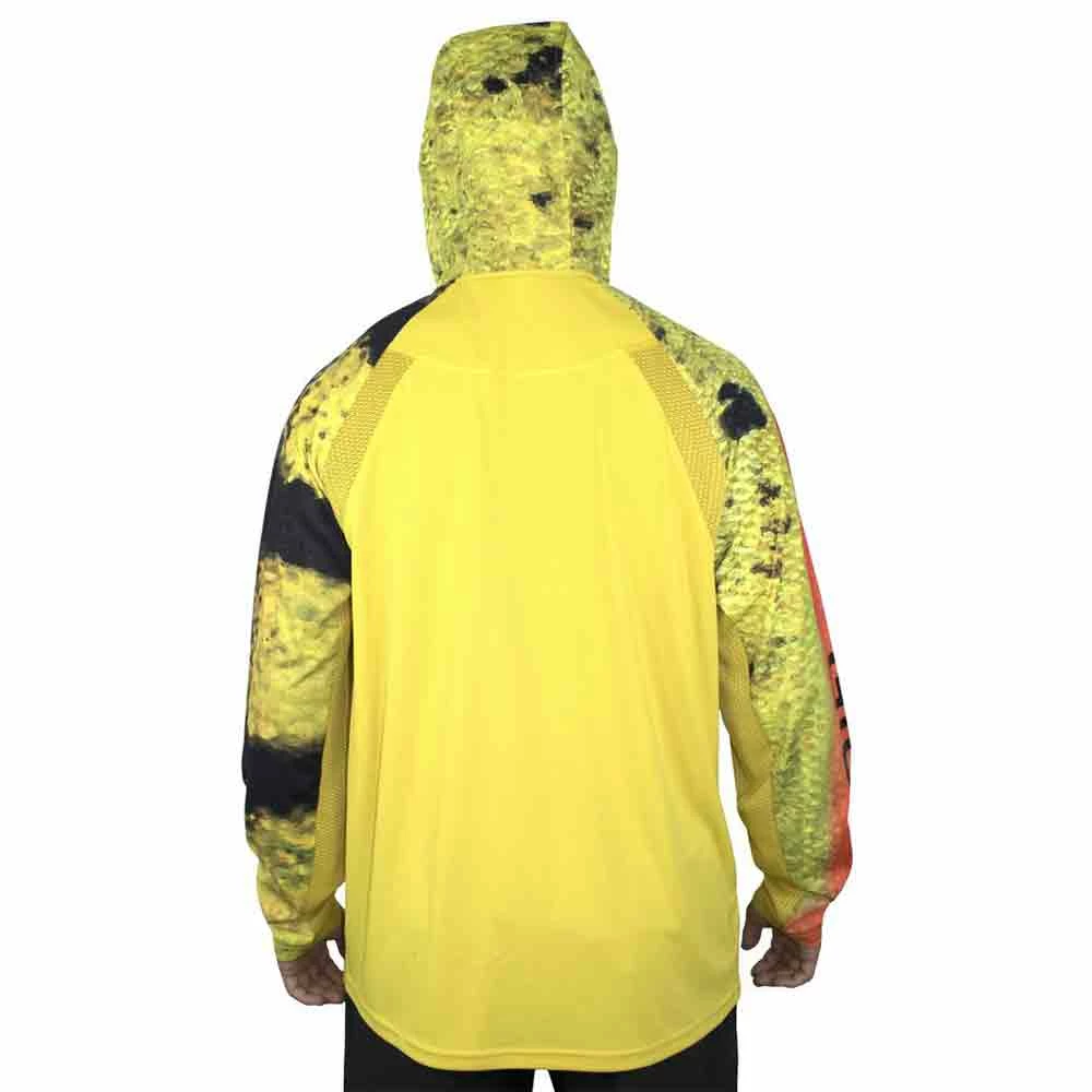 Clothing & Gifts Gillz UV Tournament L/S Peacock Bass Men's Performance Hoodie