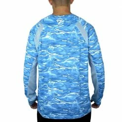 Gillz UV Tournament L/S Baltic Sea Waterman Print Men's Performance Shirt