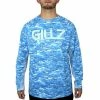 Gillz UV Tournament L/S Baltic Sea Waterman Print Men's Performance Shirt