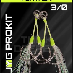 JYG ProFishing Twin Assist Hook Rig With Feathers
