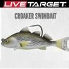 Live Target LIVETARGET 5IN 1 3/4 Oz Croaker Swimbait Lure Sinking Soft Plastic Baits