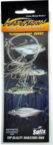 Tsunami Marathon MR1S5 Shrimp Bait Rig