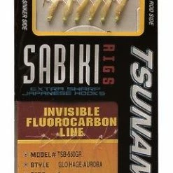 Tsunami Marathon MSB550G Glow Foil Green With Green Head Sabiki Rig