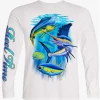 Capt. Harry's Products Youth L/S Fishing Sailfish Mahi Tuna Performance Shirt UPF50