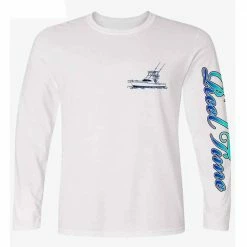 Capt. Harry's Products Clothing & Gifts Youth L/S Three Sharks Performance Shirt UPF50