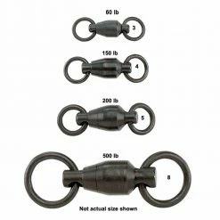 Terminal Tackle Sampo Black Ball Bearing Swivels