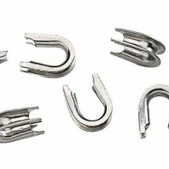 Capt. Harry's Fishing Supply Terminal Tackle Stainless Steel 2.0mm Thimbles 50pk