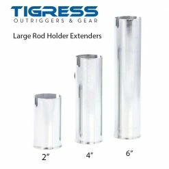 Tigress Large Stainless Steel Rod Holder Extenders