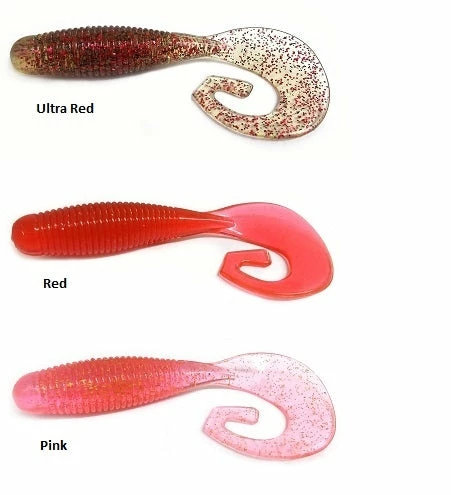 Monster3X Monster 3X X-Tail 3 1/4In 5Pk Curly Tail Lure