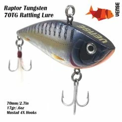 Lures Vense Raptor Rattling Lipless 70MM Crankbait Lure