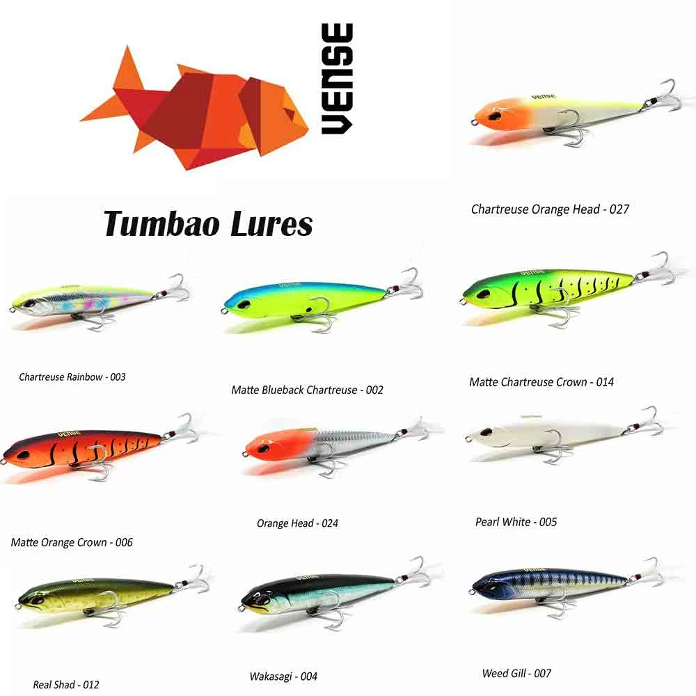 Lures Vense 130MM Tumbao Topwater Lure