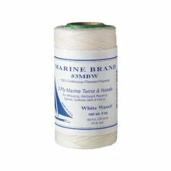 Capt. Harry's Fishing Supply 1/2lb Flat White Pre Waxed Thread