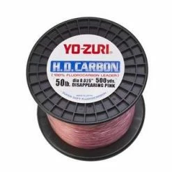 Fishing Line Yo-Zuri 500YDS Pink Fluorocarbon Leader